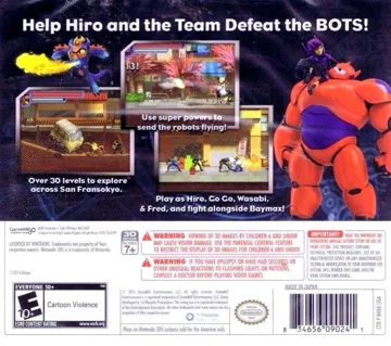 Big Hero 6 - Battle in the Bay (USA) box cover back